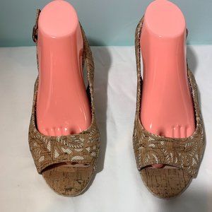 Cork sling back Espadrilles